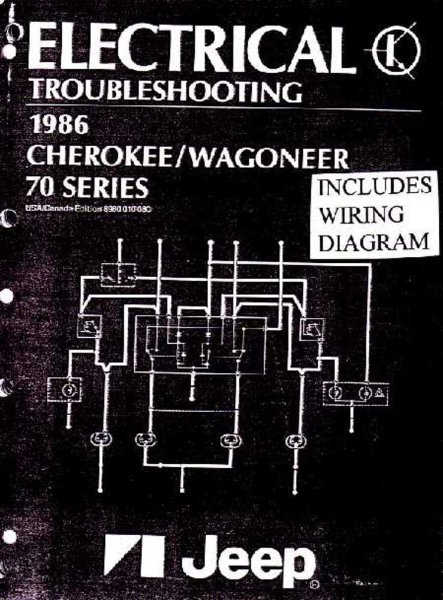 1986 Jeep Cherokee, Wagoneer Factory Shop Service Manual