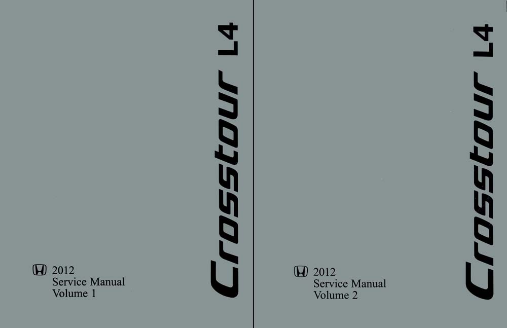 2012 Honda Crosstour (4 Cyl Only) Shop Service Repair Manual Book Engine