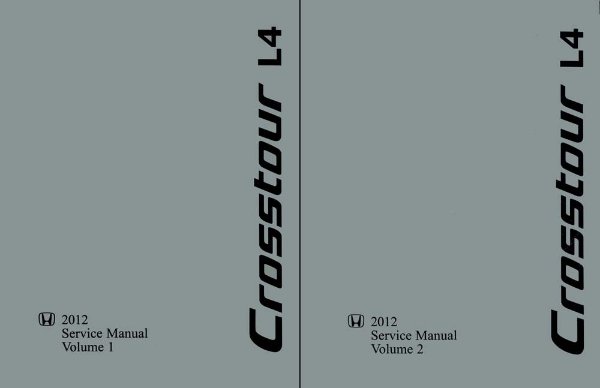 2012 Honda Crosstour - 4 CYL ONLY Factory Shop Service Manual
