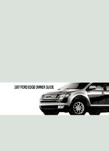 2007 Ford Edge Owner's Manual