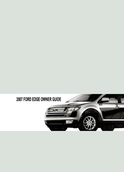 2007 Ford Edge Owner's Manual