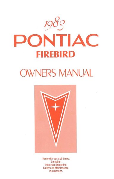 1983 Pontiac Firebird Owner's Manual