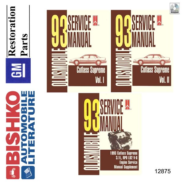 1993 Oldsmobile Cutlass Supreme Factory Shop Service Manual