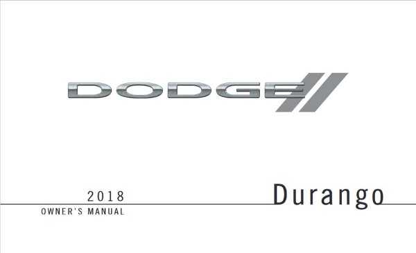 2018 Dodge Durango Owner's Manual