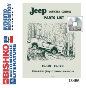1957-1964 Jeep Forward Control FC 150 170 Parts Numbers List Guide Catalog PDF