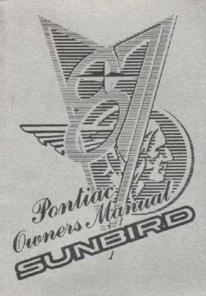1987 Pontiac Sunbird Owner's Manual