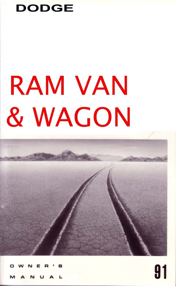 1991 Dodge Ram Van Owners Manual User Guide