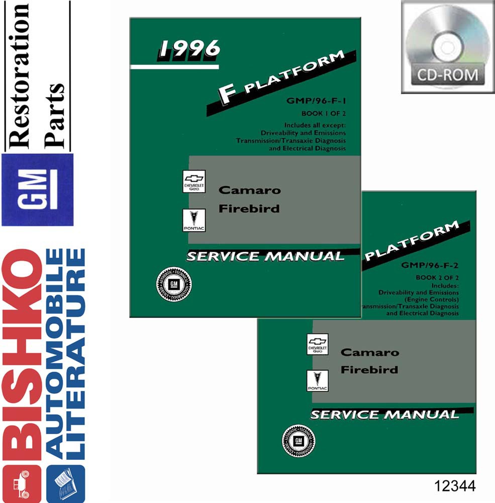 1996 Chevrolet Camaro, Firebird Factory Shop Service Manual