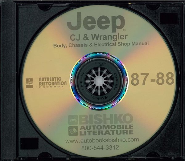 1987–1988 Jeep Wrangler Factory Shop Service Manual