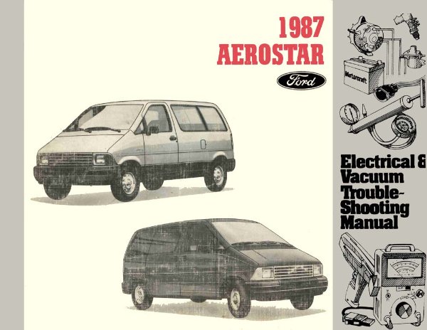 1987 Ford Truck Aerostar Wiring Diagrams Manual