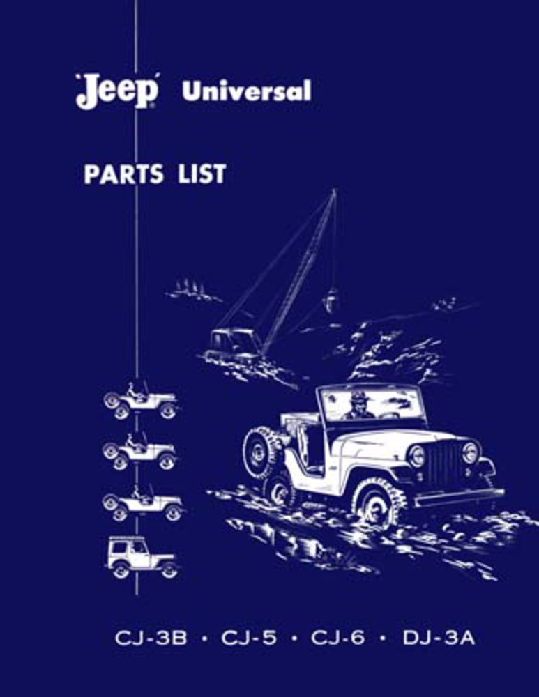 1953–1964 Jeep CJ UNIVERSAL Parts Book
