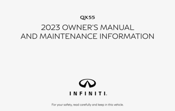 2023 Infiniti QX55 Owner's Manual