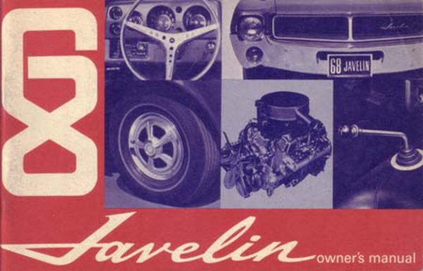 1968 AMC Javelin Owner's Manual