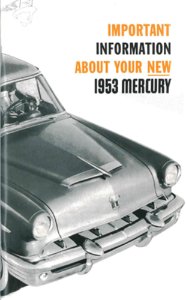 1953 Mercury Custom, Monterey Owner's Manual