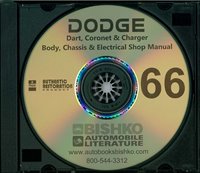 1966 DODGE DART, CORONET & CHARGER Body, Chassis & Electrical Repair Shop Manual sample image