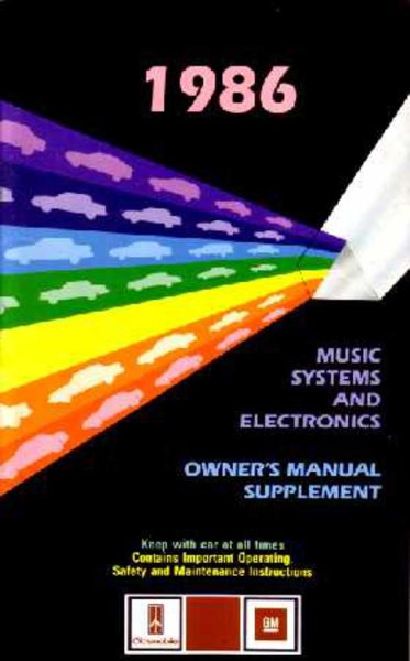 1986 Oldsmobile All Models Owner's Manual