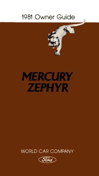 1981 Mercury Zephyr Owner's Manual