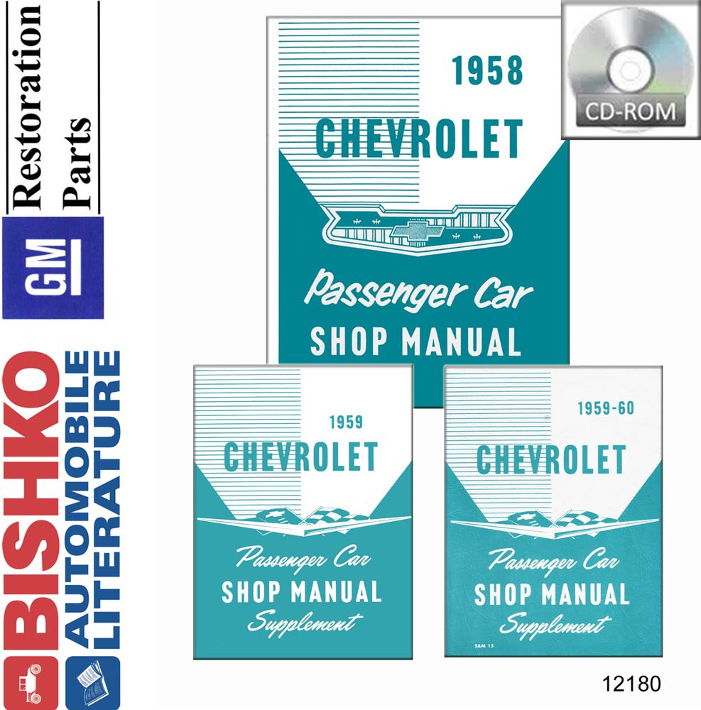 1958–1960 Chevrolet All Models NO CORVETTE Factory Shop Service Manual