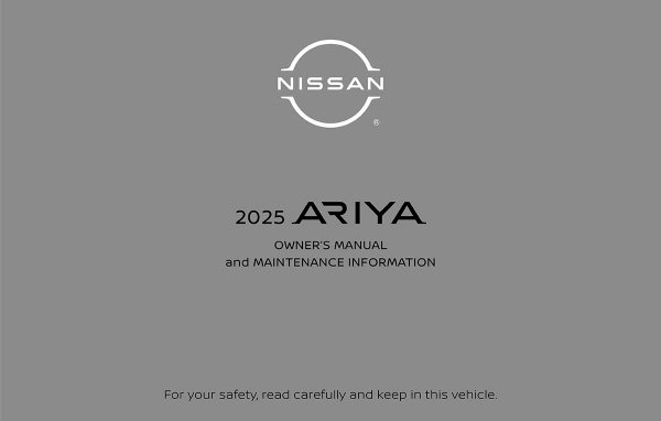 2025 Nissan Ariya Owner's Manual