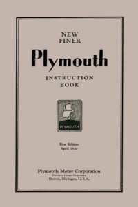 1930 Plymouth Model U Owner's Manual