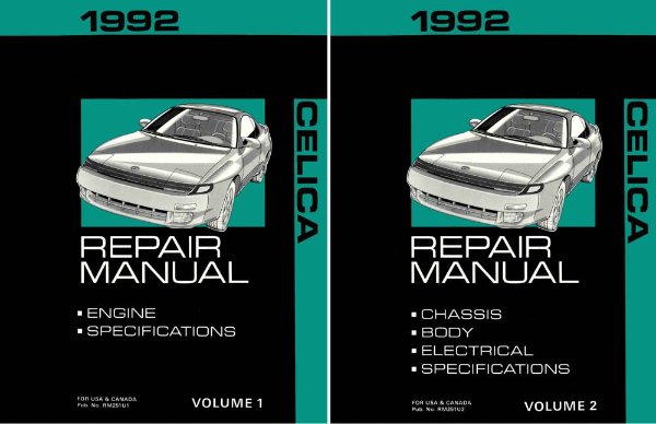 1992 Toyota Celica Shop Service Repair Manual