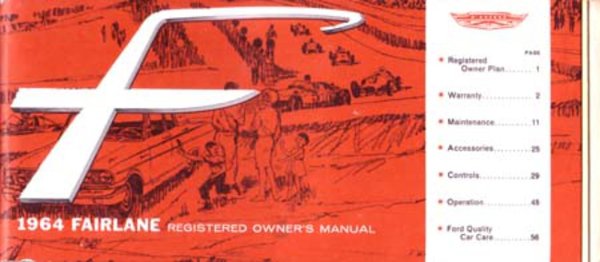 1964 Ford Fairlane Owner's Manual