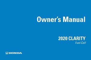 2020 Honda Clarity Fuel Cell Owner's Manual