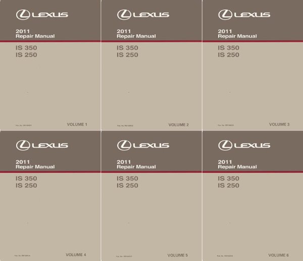 2011 Lexus IS 350C IS 250C Factory Shop Service Manual