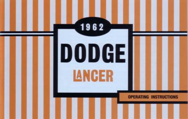 1962 Dodge Lancer Owner's Manual