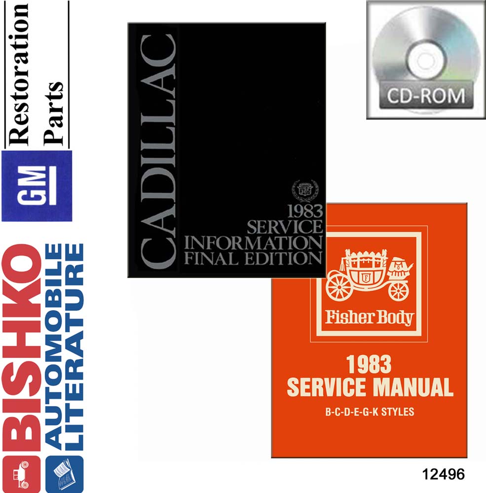 1983 Cadillac ALL MODELS FISHER BODY Factory Shop Service Manual