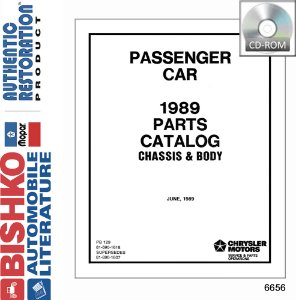 1989 Mopar Chrysler Dodge Desoto Plymouth Parts Numbers PDF List Interchange
