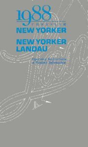 1988 Chrysler New Yorker Landau Owner's Manual