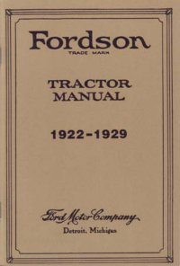 1922-1929 Fordson Tractor Shop Service RepairManual