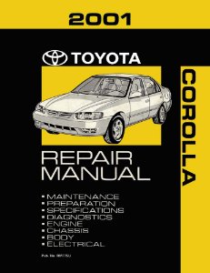2001 Toyota Corolla Factory Shop Service Manual