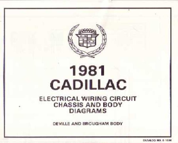 1981 Cadillac Brougham, Deville Wiring Diagrams Manual