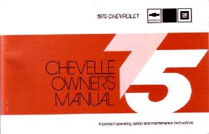 1975 Chevrolet Chevelle Owner's Manual
