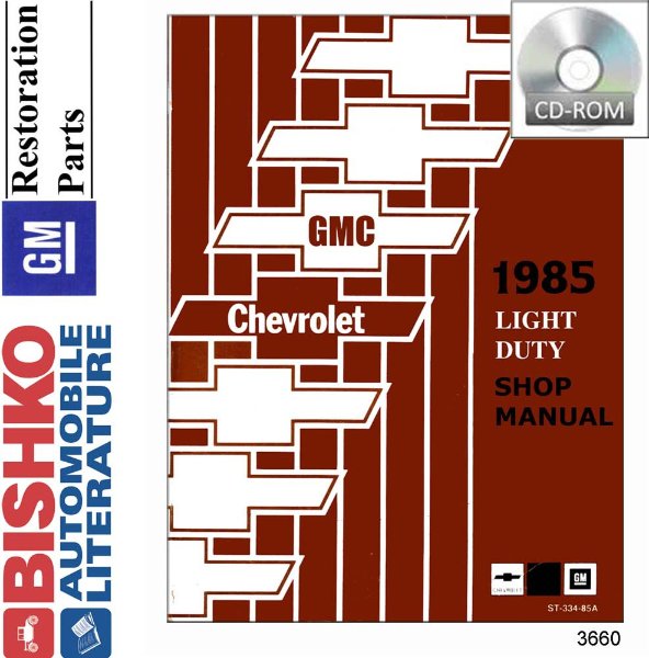1985 Chevrolet C10, C20, C30, K10, K20, K30 Light Duty, G