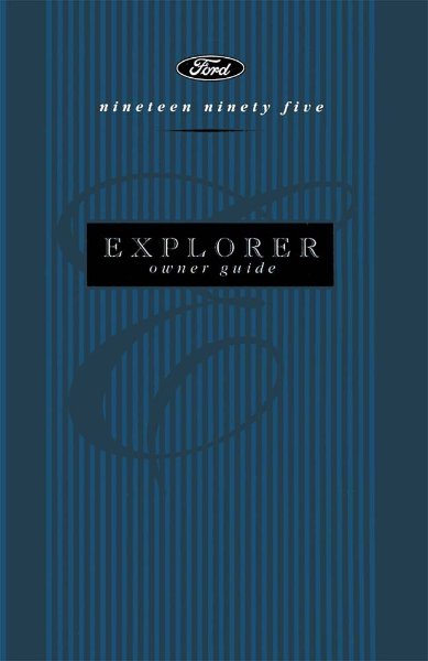 1995 Ford Explorer Owner's Manual
