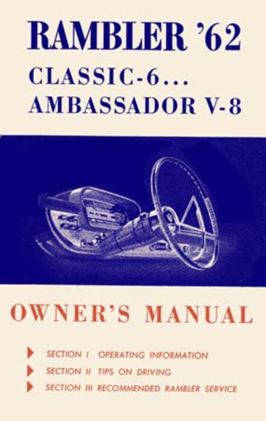 1962 AMC Rambler Owner's Manual