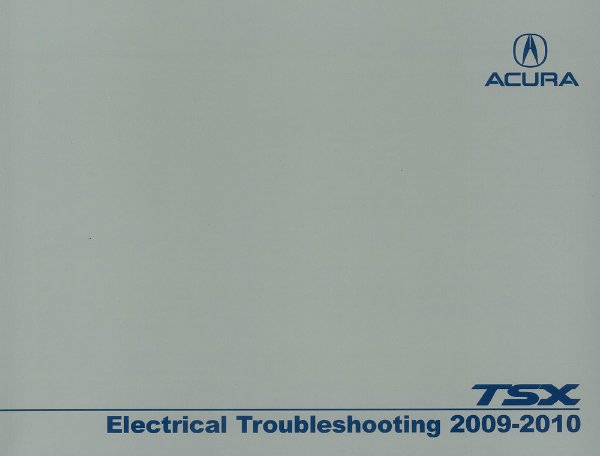 2009–2010 Acura TSX Factory Shop Service Manual