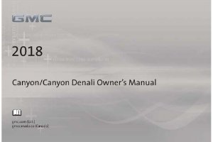 2018 GMC CANYON Owner's Manual