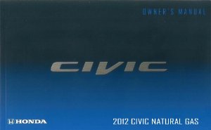 2012 Honda Civic Natural Gas Owner's Manual