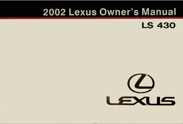 2002 Lexus LS 430 Owner's Manual