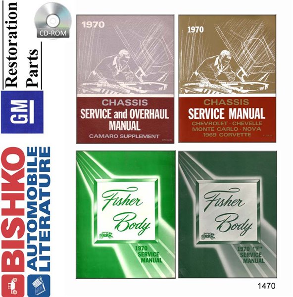 1970 Chevrolet All Models Fisher Body Factory Shop Service Manual