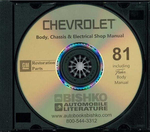 1981 Chevrolet All Models Fisher Body OVERHAUL NO CITIATION OR CORVETTE Factory