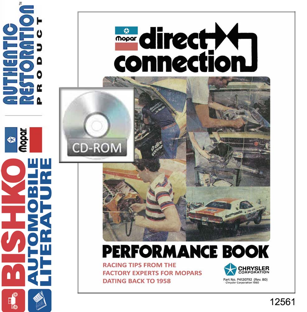 1958–1980 Dodge DIRECT CONNECTION PERFORMANCE BOOK BULLETINS Factory Shop