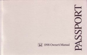 1998 Honda Passport Owner's Manual