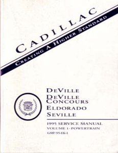 1995 Cadillac Deville, Eldorado & Seville Factory Shop Service Manual