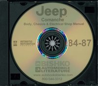 1984-87 JEEP COMANCHE Chassis & Electrical Service Manual sample image