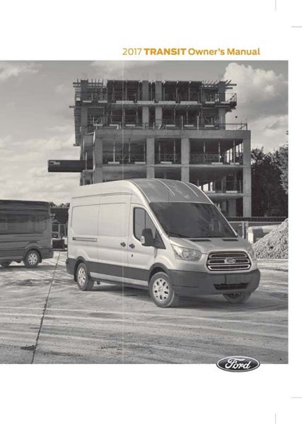 2017 Ford Transit Owner's Manual